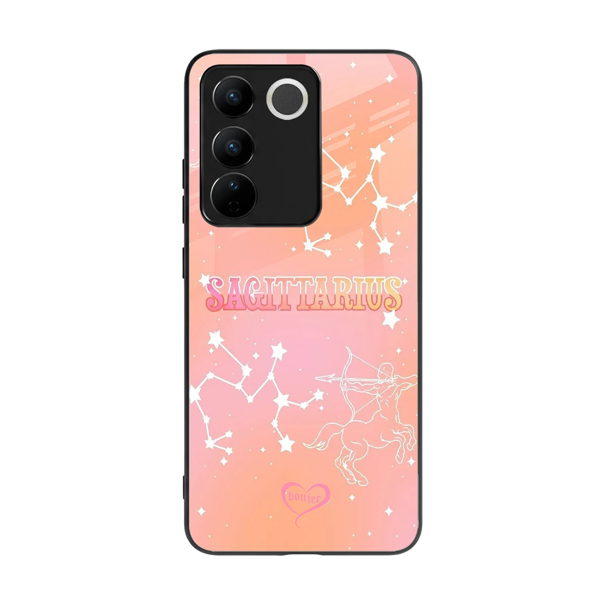 Sagittarius Aura back phone cover | glass case for vivo v27 5g