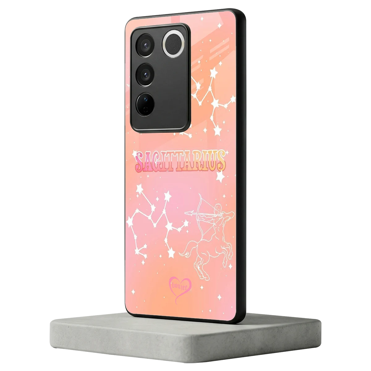 Sagittarius Aura vivo v27 5g mobile cover | shockproof glass phone case