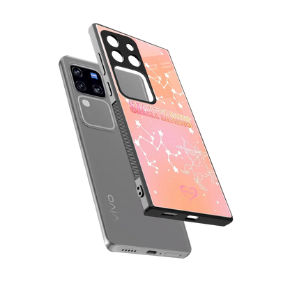 Sagittarius Aura sleekvivo v30 pro cover with tempered glass back and TPU edges