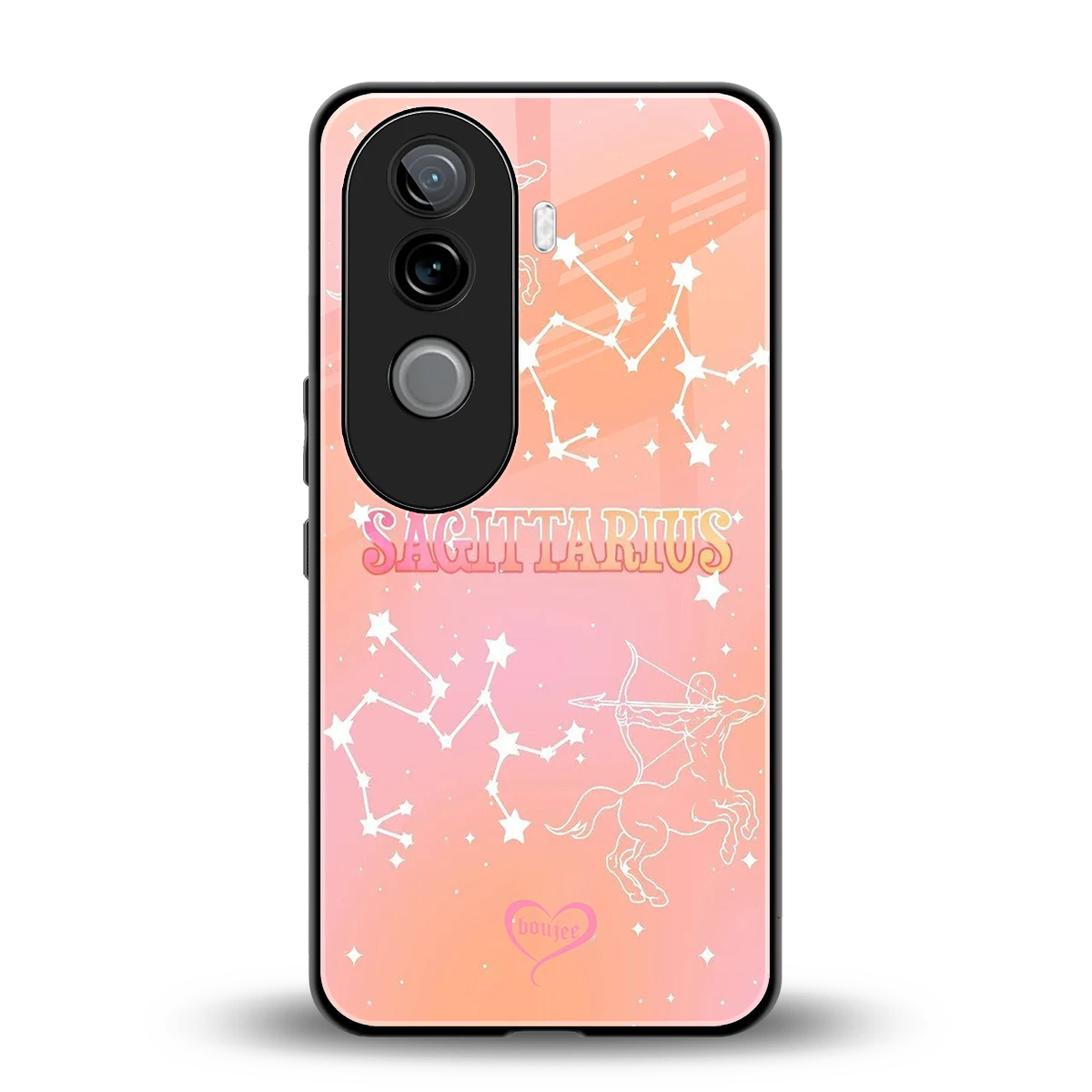 Sagittarius Aura back phone cover | glass case for vivo v40e