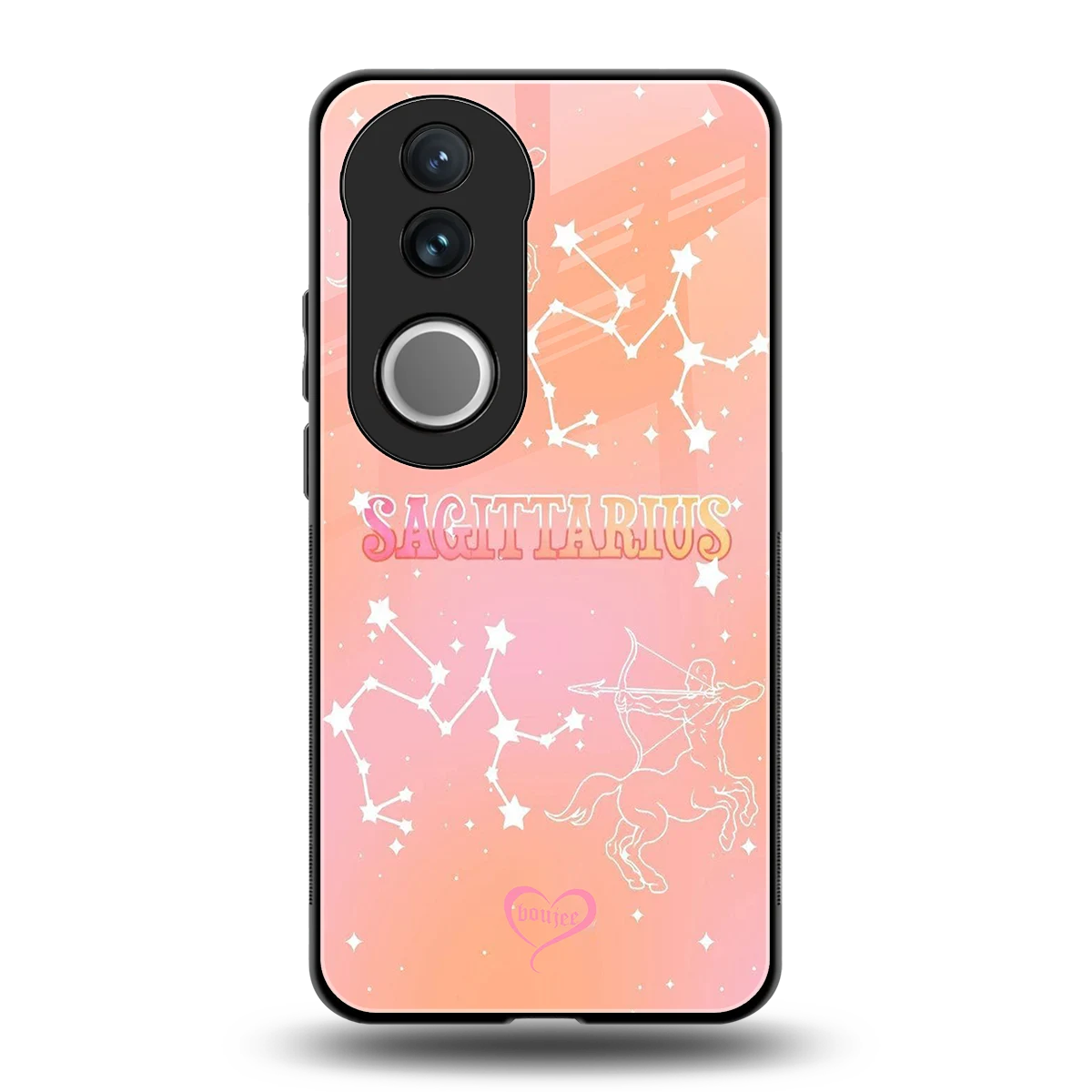Sagittarius Aura back phone cover | glass case for vivo v50