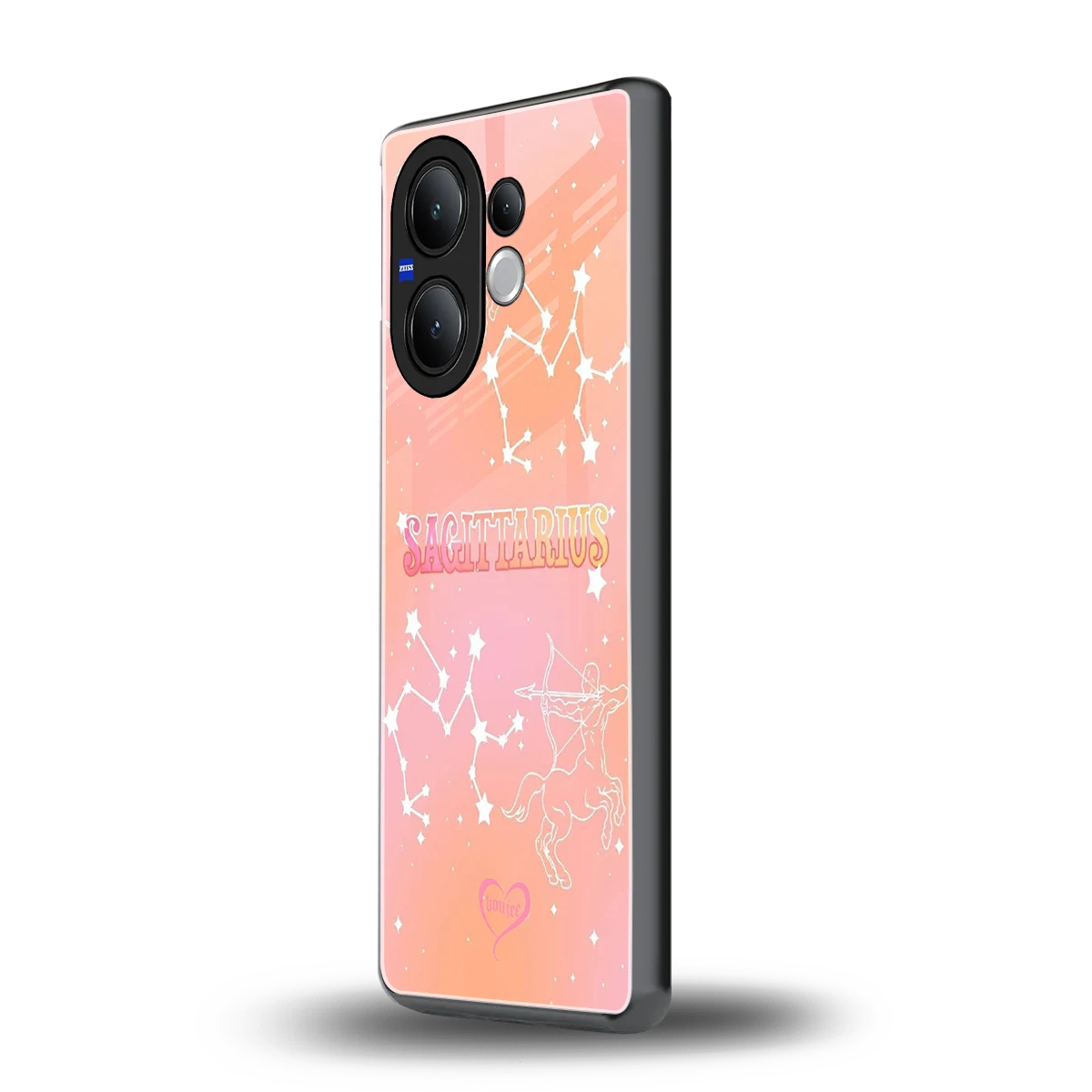 Sagittarius Aura vivo v60 mobile cover | shockproof glass phone case
