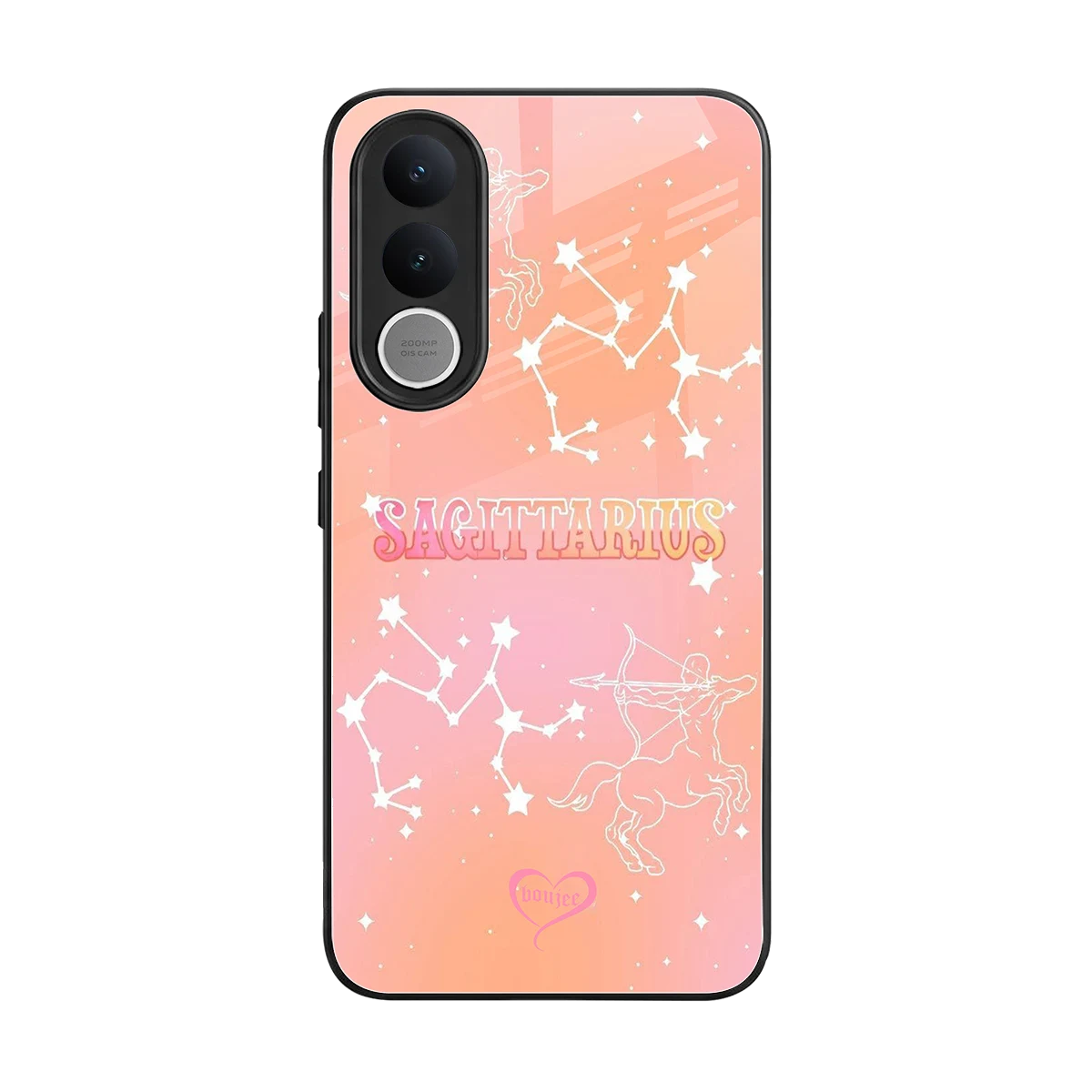 Sagittarius Aura back phone cover | glass case for vivo v70 fe