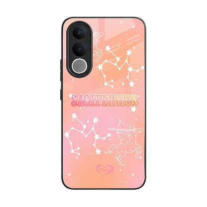 Sagittarius Aura back phone cover | glass case for vivo v70 fe