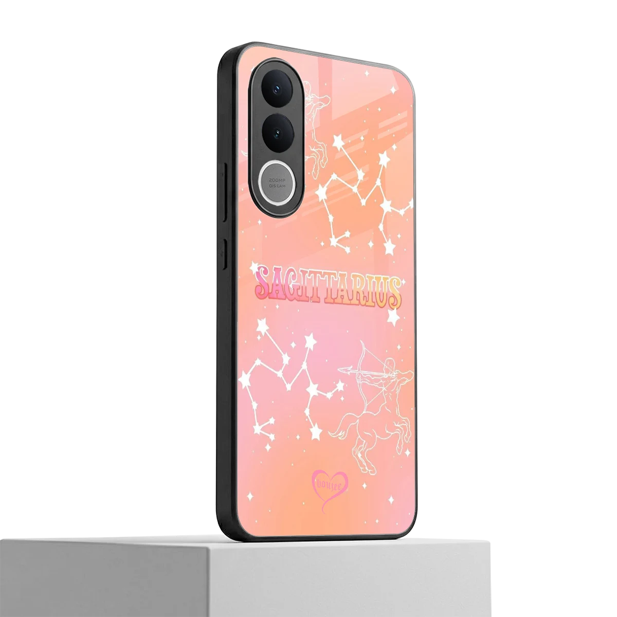 Sagittarius Aura vivo v70 fe mobile cover | shockproof glass phone case
