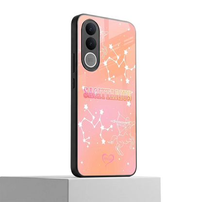 Sagittarius Aura vivo v70 fe mobile cover | shockproof glass phone case
