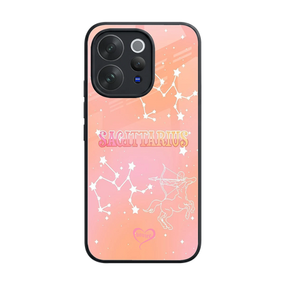 Sagittarius Aura back phone cover | glass case for vivo v70 elite