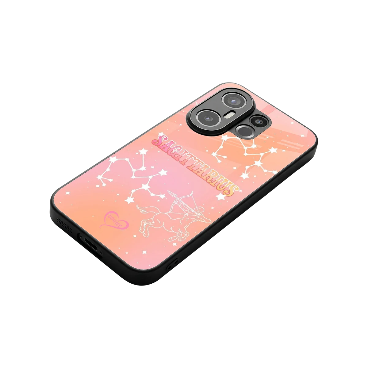 Sagittarius Aura stylish phone case for vivo x200 fe | glossy glass and slim fit