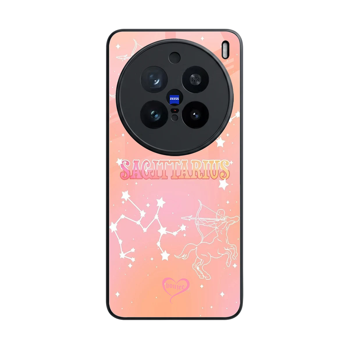 Sagittarius Aura back phone cover | glass case for vivo x200 pro