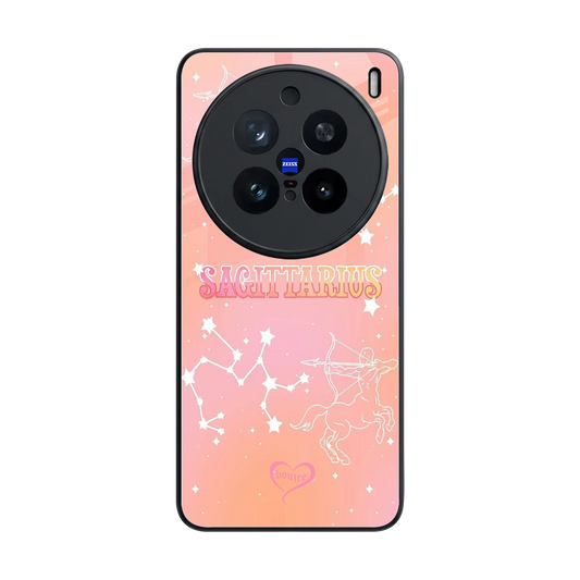 Sagittarius Aura back phone cover | glass case for vivo x200 pro