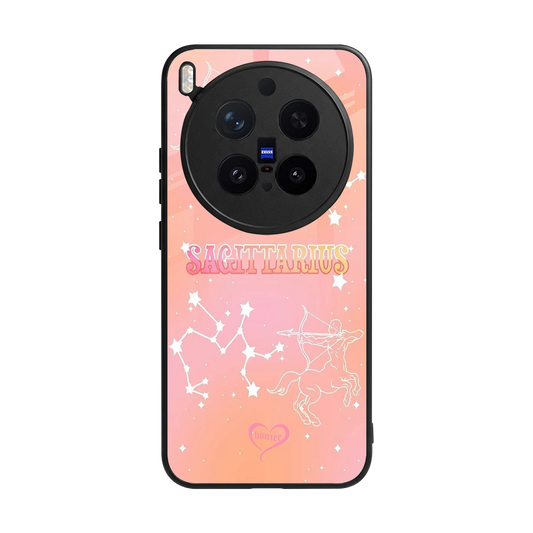 Sagittarius Aura back phone cover | glass case for vivo x300 pro