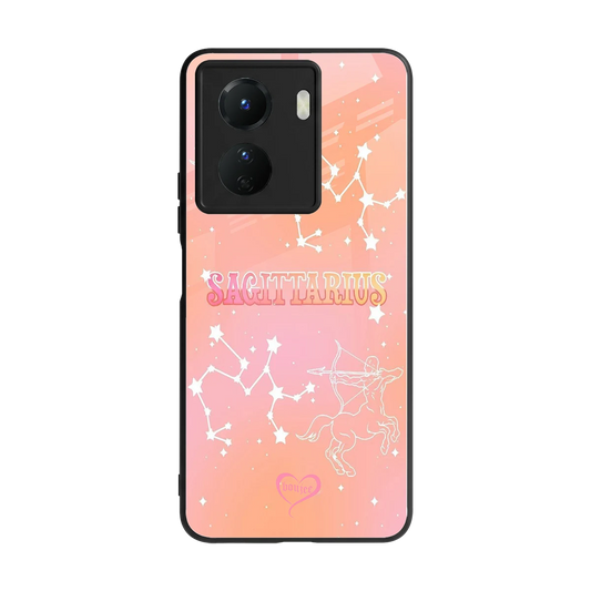 Sagittarius Aura back phone cover | glass case for vivo y16