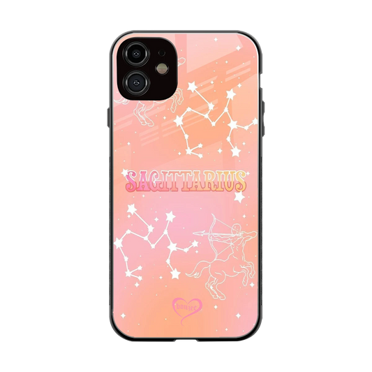Sagittarius Aura back phone cover | glass case for iphone 12