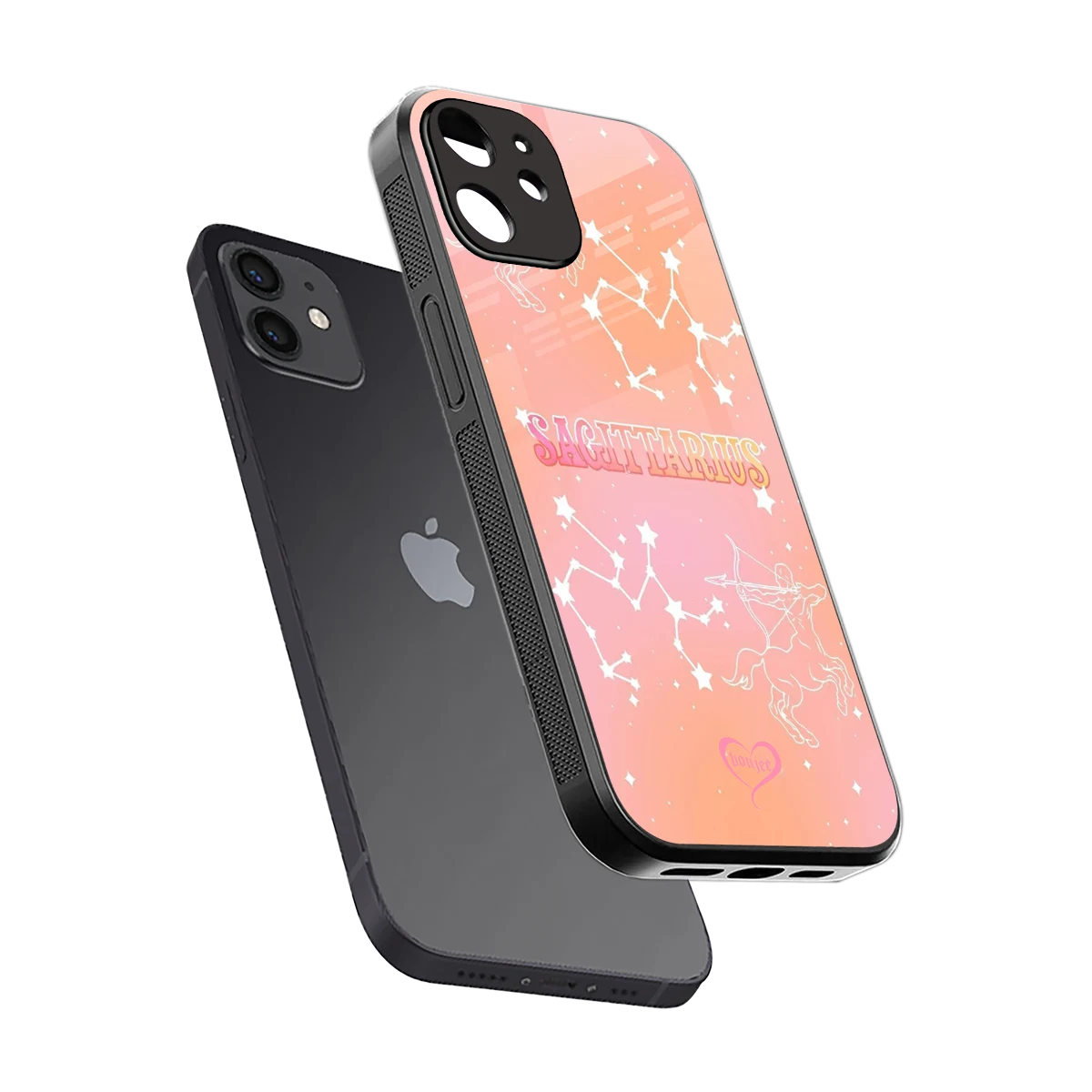 Sagittarius Aura sleek iphone 11 cover with tempered glass back and TPU edges