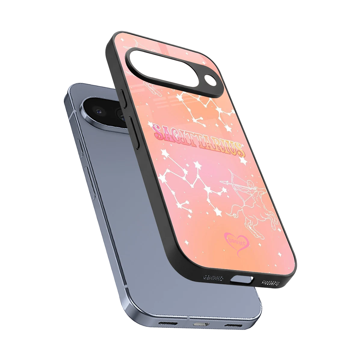 Sagittarius Aura sleek google pixel 10 cover with tempered glass back and TPU edges