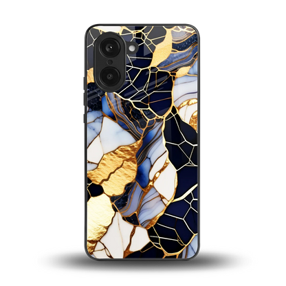 Sapphire Glow back phone cover | glass case for oneplus nord ce5 5g