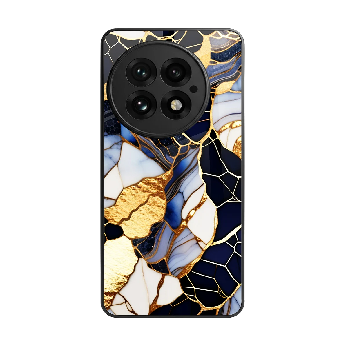 Sapphire Glow back phone cover | glass case for oneplus 13