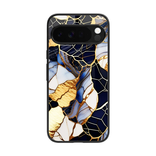 Sapphire Glow back phone cover | glass case for google pixel 10 pro xl