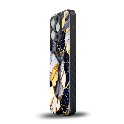 Sapphire Glow iphone 14 pro mobile cover | shockproof glass phone case