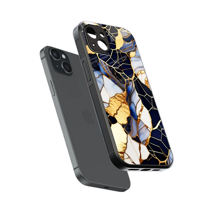 Sapphire Glow sleek iphone 15 plus cover with tempered glass back and TPU edges