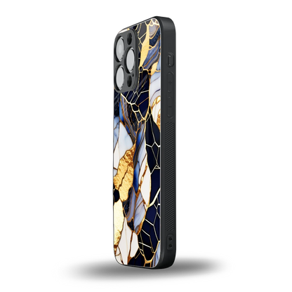 Sapphire Glow iphone 15 pro max mobile cover | shockproof glass phone case