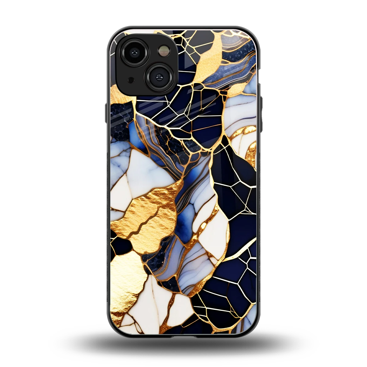 Sapphire Glow back phone cover | glass case for iphone 15