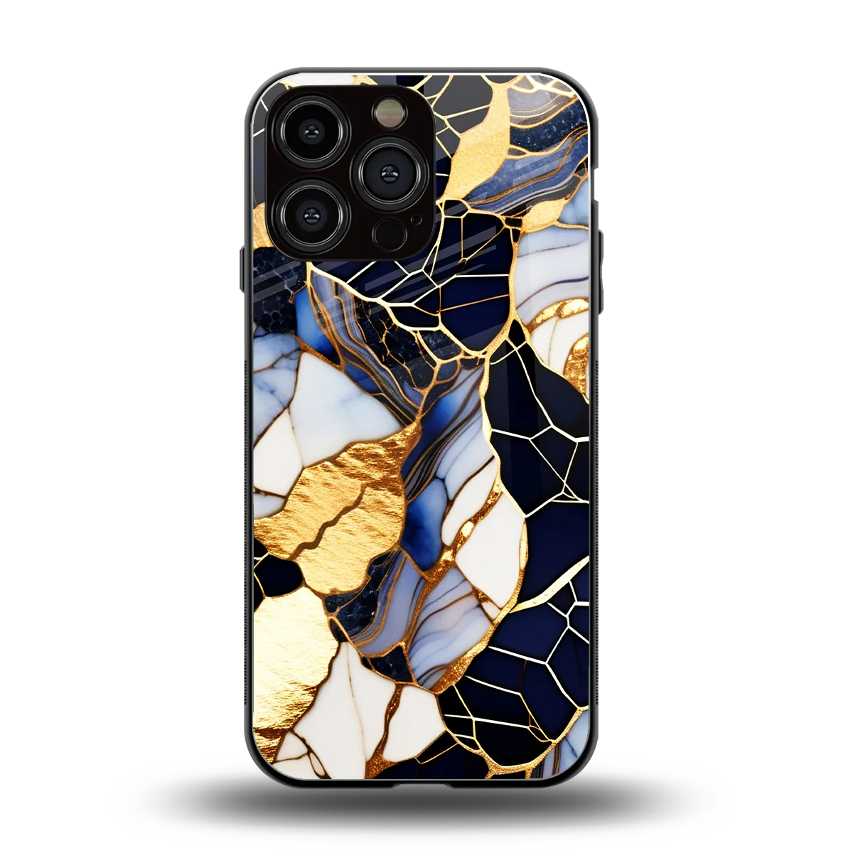 Sapphire Glow back phone cover | glass case for iphone 16 pro max