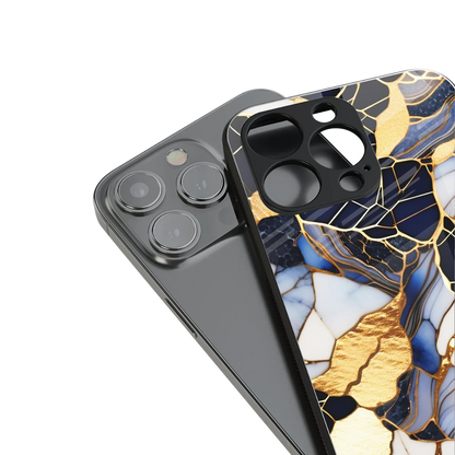 Sapphire Glow stylish phone case for iphone 17 pro max | glossy glass and slim fit