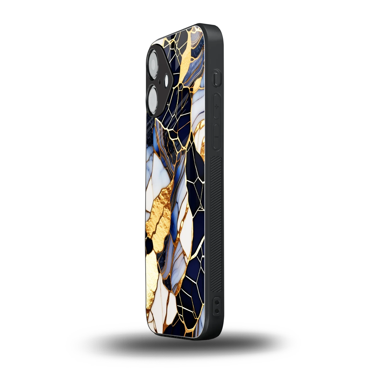 Sapphire Glow iPhone 16 mobile cover | shockproof glass phone case