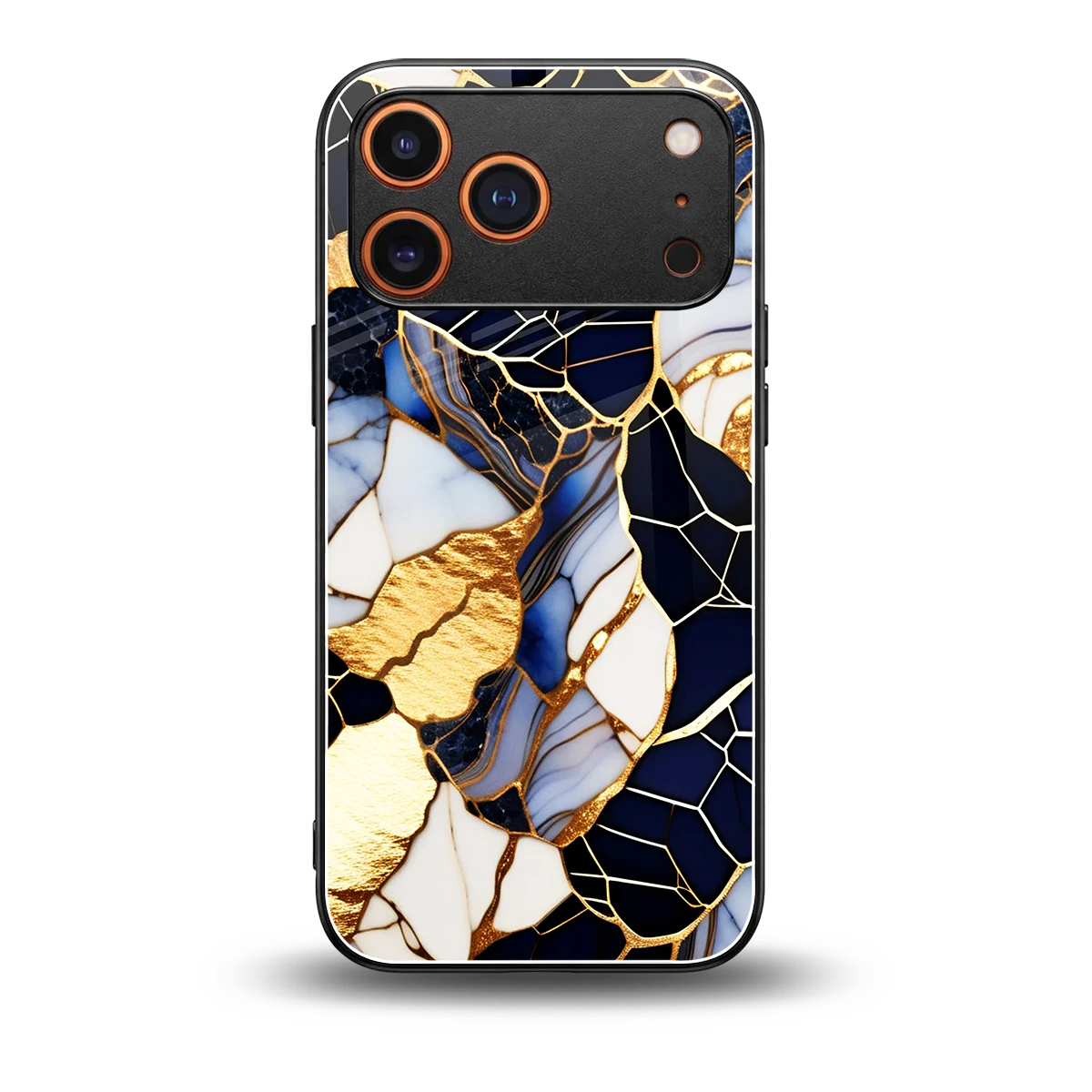 Sapphire Glow back phone cover | glass case for iphone 17 pro max