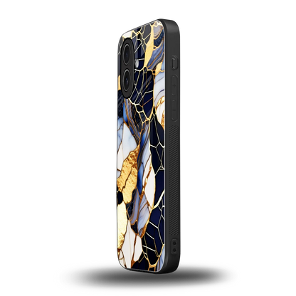 Sapphire Glow iphone 17 mobile cover | shockproof glass phone case