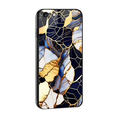 Sapphire Glow sleek iphone 6s cover with tempered glass back and TPU edges