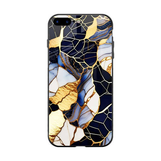 Sapphire Glow back phone cover | glass case for iphone 8 plus