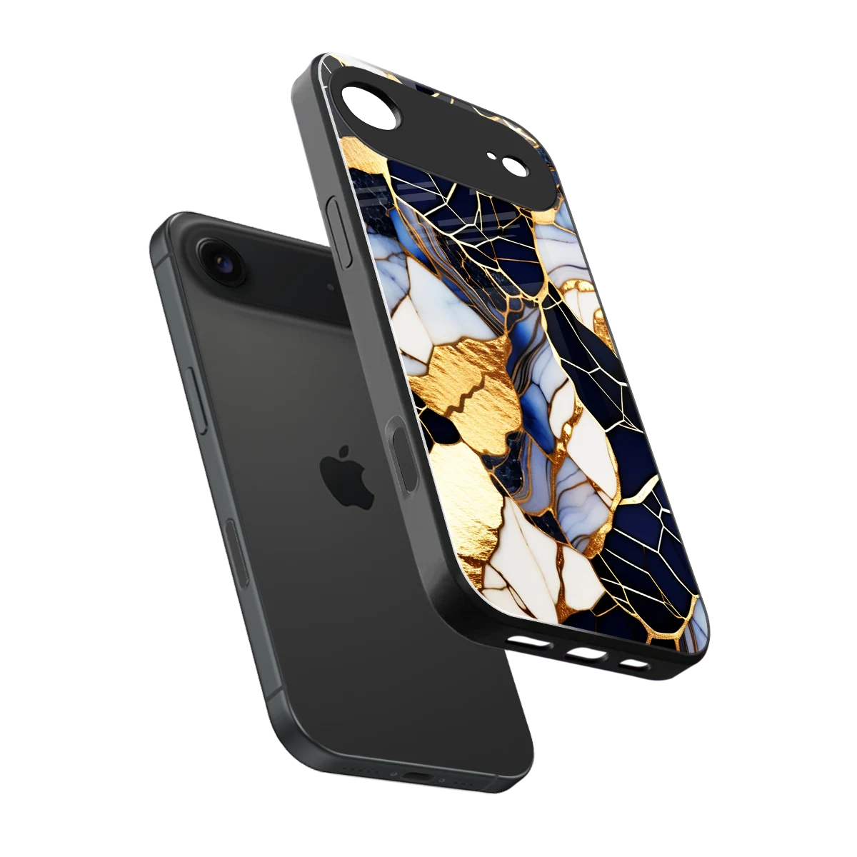 Sapphire Glow sleek iphone air cover with tempered glass back and TPU edges