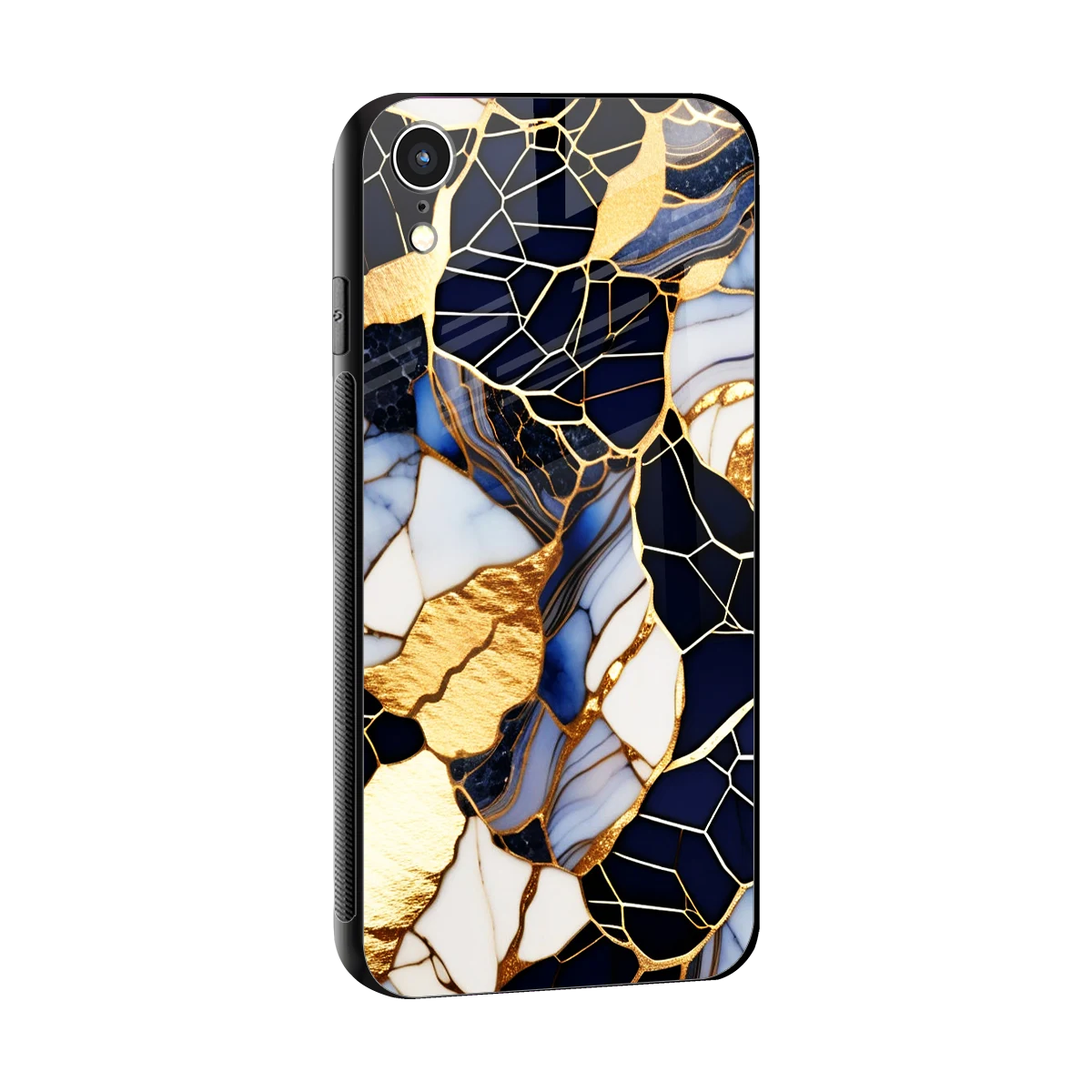 Sapphire Glow sleek iphone xr cover with tempered glass back and TPU edges