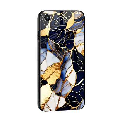 Sapphire Glow sleek iphone xr cover with tempered glass back and TPU edges