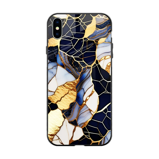 Sapphire Glow back phone cover | glass case for iphone xs max