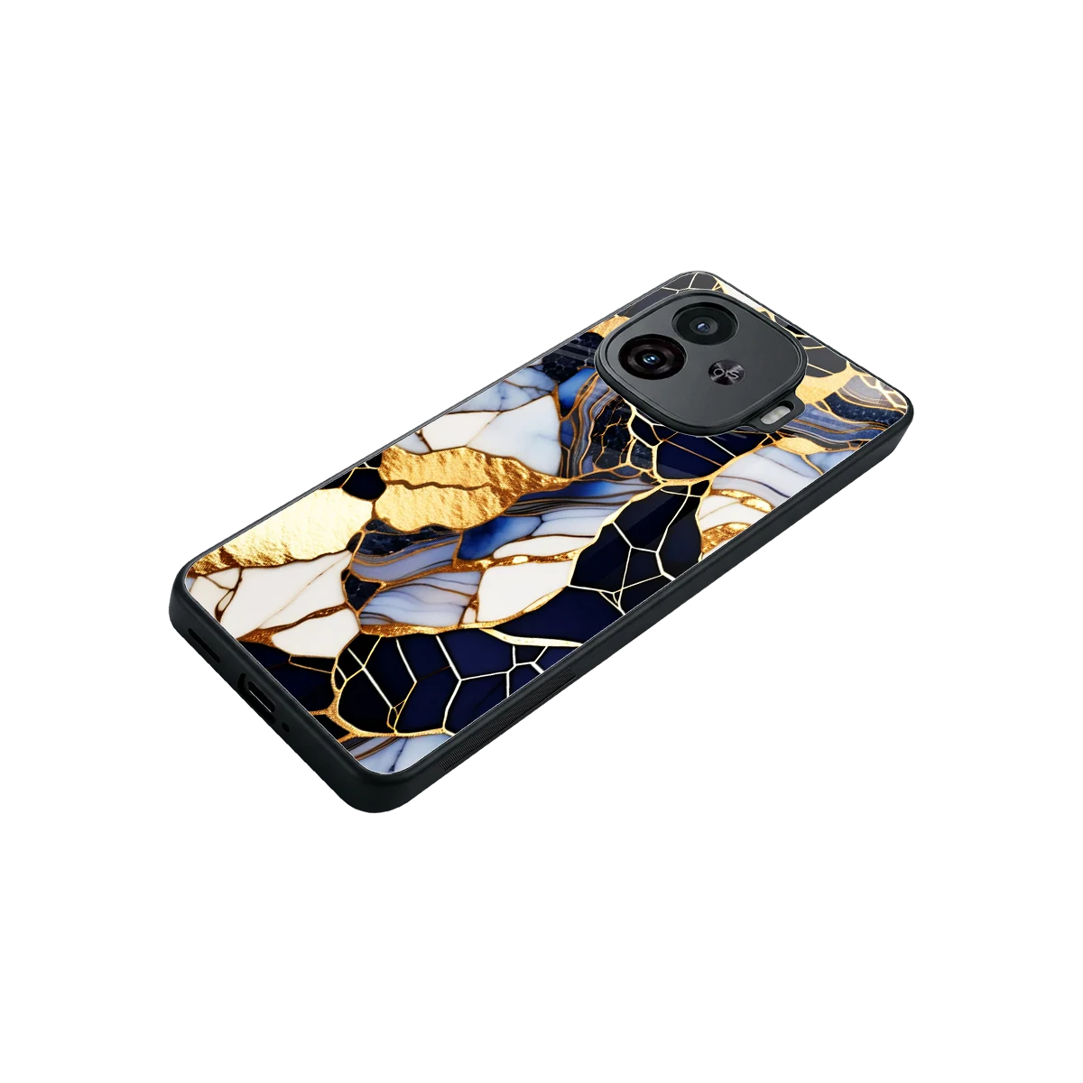 Sapphire Glow stylish phone case for iqoo neo 10r 5g | glossy glass and slim fit