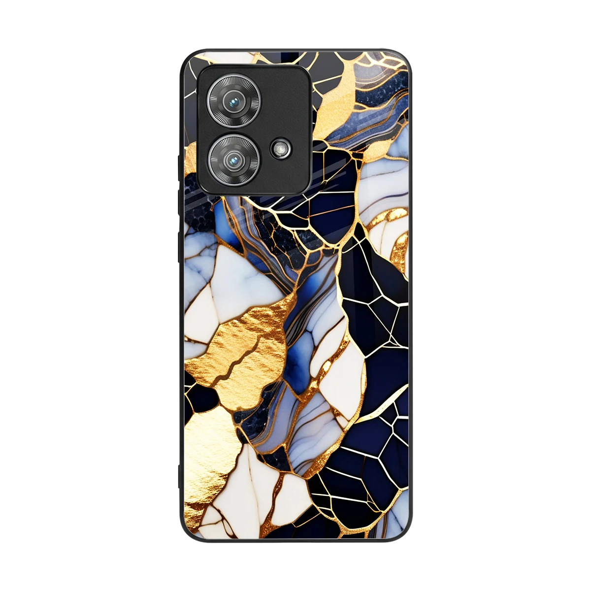Sapphire Glow back phone cover | glass case for motorola edge 40 neo 5g