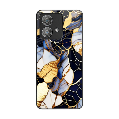 Sapphire Glow back phone cover | glass case for motorola edge 40 neo 5g