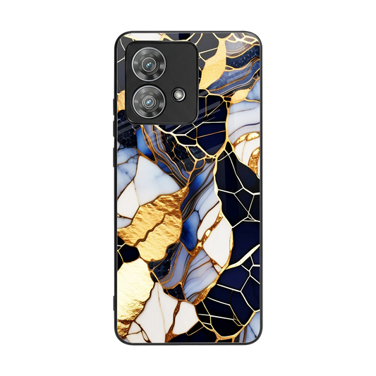 Sapphire Glow back phone cover | glass case for motorola edge 40 neo 5g