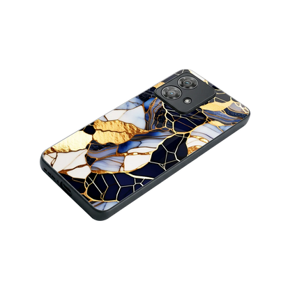 Sapphire Glow stylish phone case for motorola edge 40 neo 5g | glossy glass and slim fit