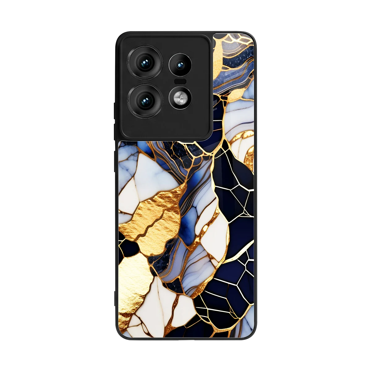 Sapphire Glow back phone cover | glass case for motorola edge 50 pro