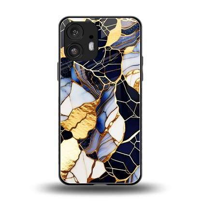 Sapphire Glow back phone cover | glass case for nothing phone 2