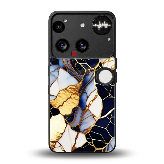 Sapphire Glow back phone cover | glass case for nothing phone 3