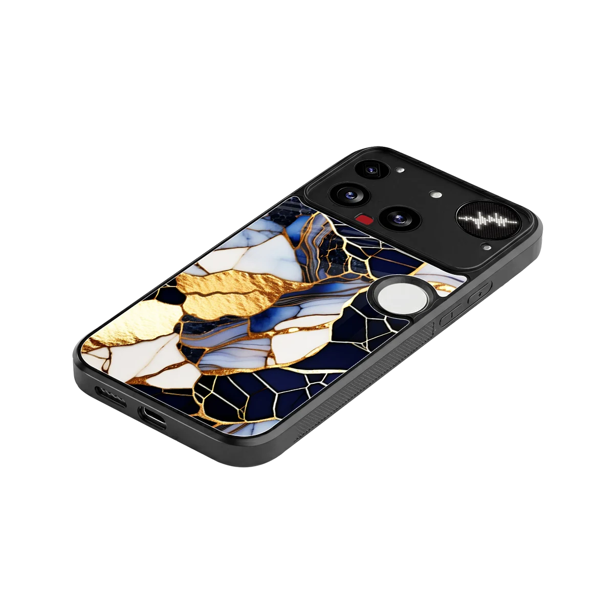 Sapphire Glow stylish phone case for nothing phone 3 | glossy glass and slim fit