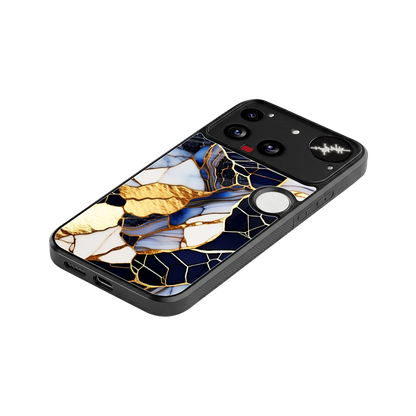 Sapphire Glow stylish phone case for nothing phone 3 | glossy glass and slim fit