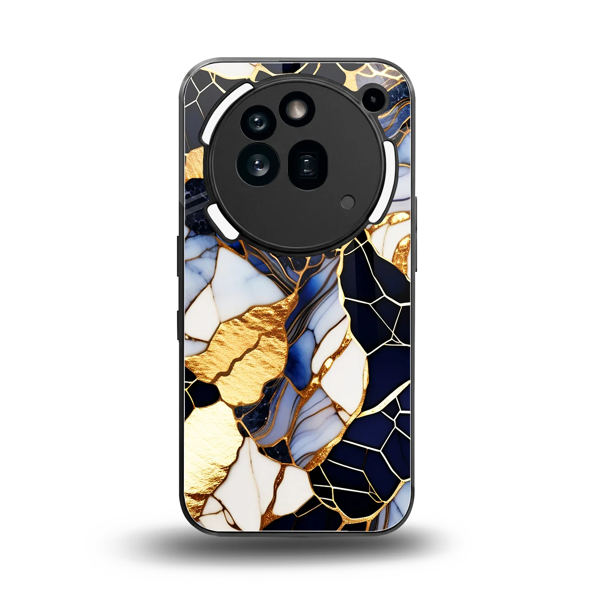Sapphire Glow back phone cover | glass case for nothing phone 3a pro