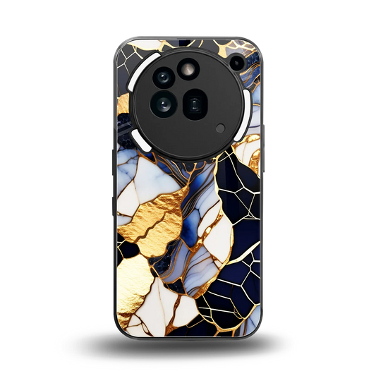 Sapphire Glow back phone cover | glass case for nothing phone 3a pro