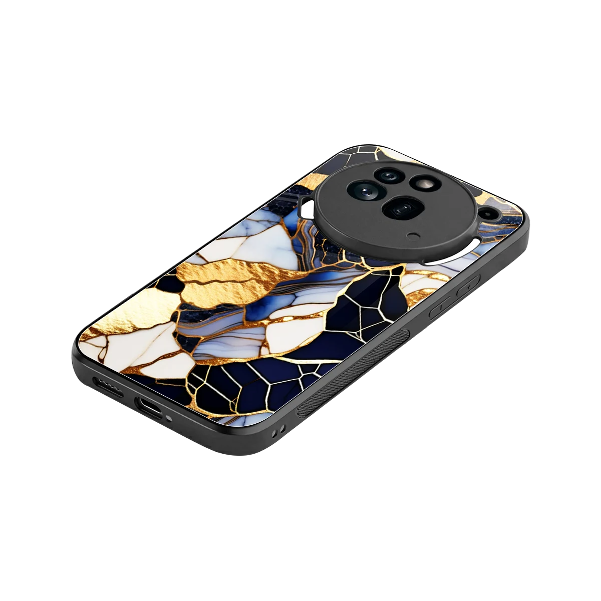 Sapphire Glow stylish phone case for nothing phone 3a pro | glossy glass and slim fit